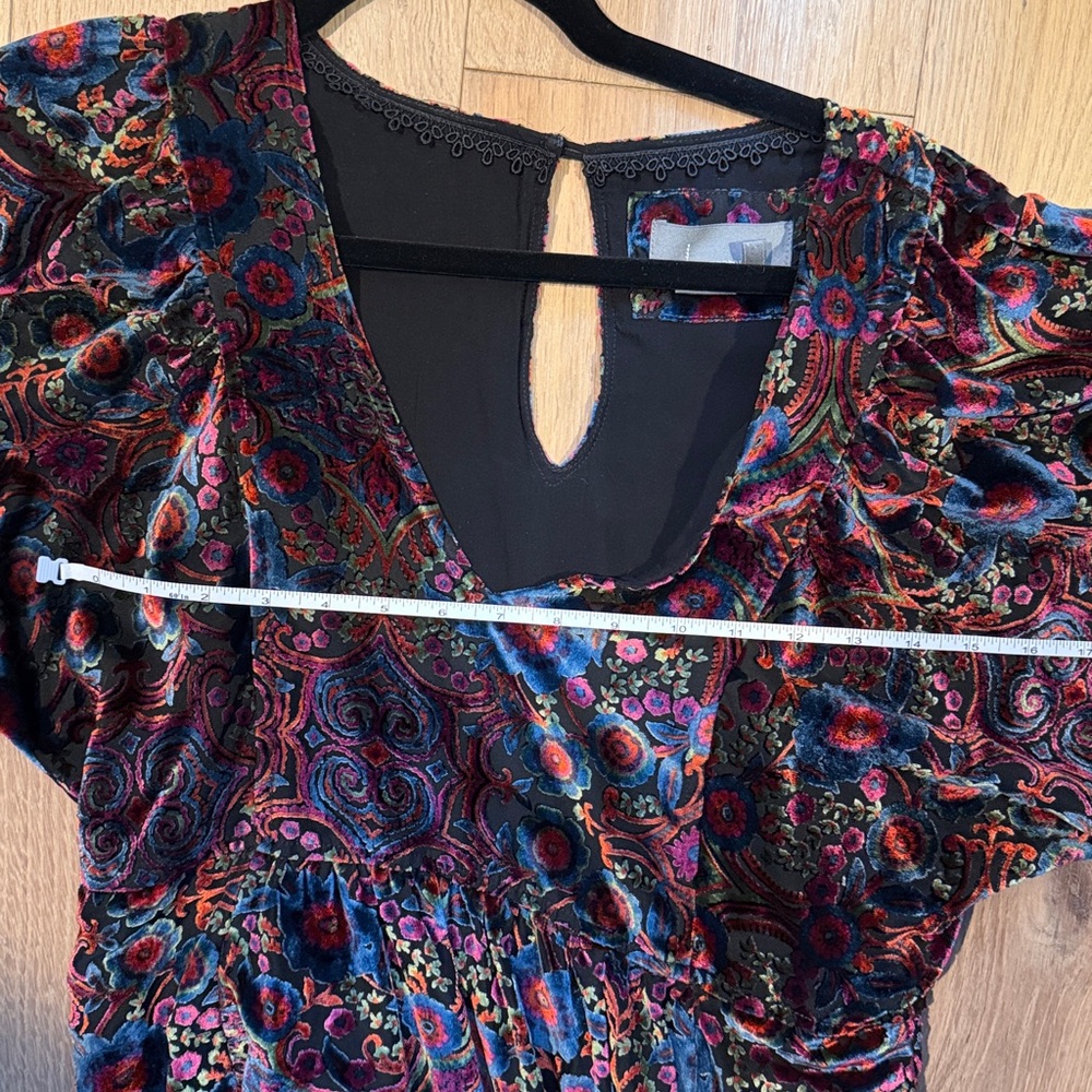 Mona Burnout Velvet Mini Dress - Picture 16 of 16